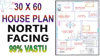 30x60 north facing house plans as per vastu | 30*60 house design | 30x60 house plan north face |
