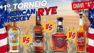 Torneio RYE whiskey: Still Austin VS Rittenhouse VS Jack Daniel's Single Barrel VS Sazerac