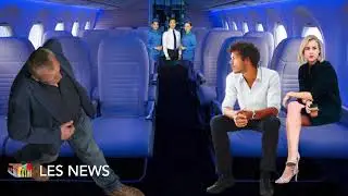 Flight Attendant Fist Fight War against the passengers pilot train self defense in airplane Les News