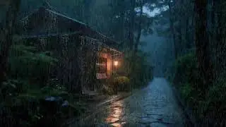 End of long day &ndash; Gentle rain ambience &ndash; Quiet home exterior &ndash; Let stress go 😴🌧️