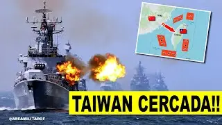URGENTE!! China lan&ccedil;a BLOQUEIO a&eacute;reo e naval contra Taiwan em mega exerc&iacute;cio