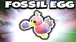 HATCHING WORLDS FIRST FOSSIL EGG IN ADOPT ME! (ROBLOX)