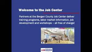 Bergen County Job Center - Virtual Orientation (Extended Version)