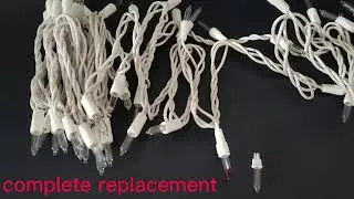 Christmas Lights 100 Count Mini Clear Lights 21ft White Wire Christmas Tree String Light