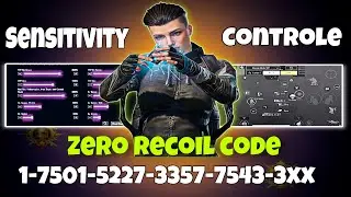 BGMI 3.8 UPDATE SENSITIVITY CODE | BGMI BEST SENSITIVITY SETTINGS | BGMI ZERO RECOIL SENSITIVITY