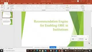 A15_ Recommendation engine for enabling OBE in Institutions