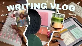 WRITE A BOOK WITH ME, plotting, making Art & visiting a cafe☕️ 👩🏽&zwj;💻📝