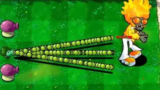 【PVZ Hybrid】The attack speed of plants is increased by 1000 times. VS88 Flame Dance King Zombie