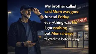 My brother called Mom was gone funeral Friday everything was his but she always texted me at night&hellip;
