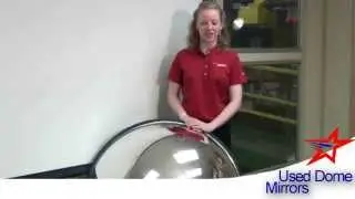 USED DOME MIRRORS: Provide Added Warehouse Safety & Security