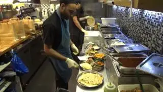 Very Fast Indian Street Food Style Wrap Making and Delicious Gujarati Thalis' at Tifin Box, London.