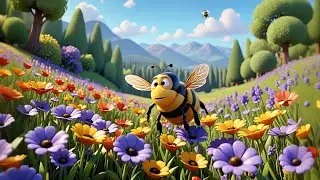 The Busy Bee&rsquo;s Flower Race 🐝🏁 | Funny Kids Rhyme | Preschool Adventure