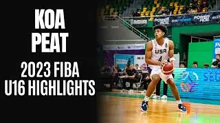 Koa Peat 2023 FIBA U16 Americas Championship Highlights