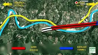 Khevi-Argveta section of the E60 Highway route in Georgia