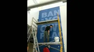 Custom Commercial Grade Wallpaper install at Smart