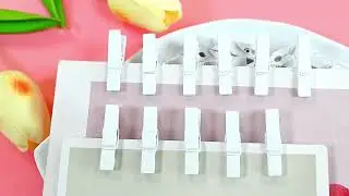 BronaGrand 100pcs Mini White Wooden Utility Paper Clips, Clothespins, Photo Clips