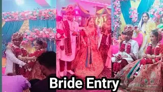 Bride Entry varamala ceremony of my brother in-law #marriage function #vlog#dailyvlog#daily routine
