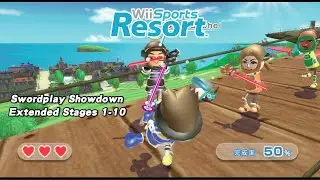 Wii Sports Resort - Swordplay Showdown Extended Stages 1-10 生存戰