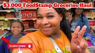 $3000 Dollars FoodStamps Shopping Haul || Family Of 3