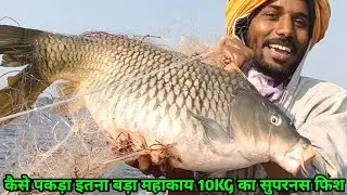 सिर्फ २किलो जाले में पकड़ी ५०किलो मछली #फिशिंग #फिश 