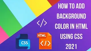 html background color change | How to change the background colour of a webpage in HTML(2021)