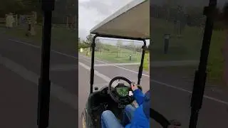 Driving Golf Buggy Around Bluestone National Park Ridin Rolling