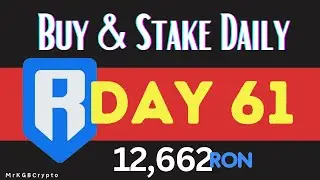 RONIN TOKEN Ron Token Daily Buys & Staking Journeys - DAY 61