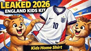 LEAKED England 2026 Kids Home Shirt Unboxing & First Look! 🦁🦁🦁⚽