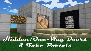 How to Make Hidden/One-Way Doors and Fake Portals in Minecraft PE