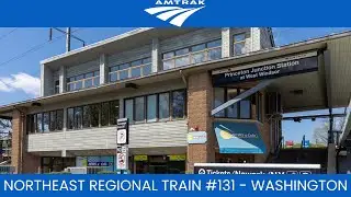 Amtrak Northeast Regional Train 131 to Washington Boarding Call Announcements at Princeton Junction