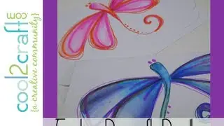 How to Make Dragonfly Doodles with Tombow Dual Brush Pens by Tiffany Windsor