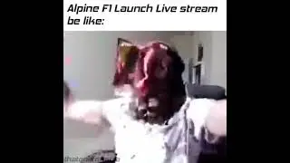 Alpine F1 Launch Live Stream be like    #shorts