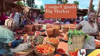 Biggest Rural Market shared by Uganda & Congo. #Congolese #Maketday