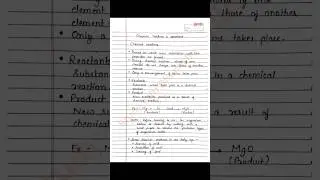 Class 10 S Chand Chemistry | Chemical reactions and equations notes | NCERT | CBSE | BSEB | SCIENCE