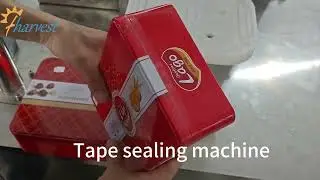 Tape Sealing Machine for Biscuit Box, Tin Container Tape around Sealing Machine , Manual Tape Sealer