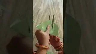 How to make monstera paper leaf