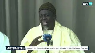 Signature d'une convention de partenariat entre le Prodac et le Dahira Hizbut Tarqiyyah