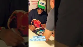 Dennis Rodman NBA Signing Session 🏀 #basketball #nba #shorts