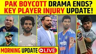 🔴MORNING UPDATE: PAK DRAMA ENDS? MAJOR INJURY UPDATE, YUVRAJ SINGH'S BIG REVELATION! #t20worldcup