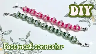 Konektor masker mutiara model terbaru 3D/ beadingjewelry/beading bracelet tutorial/face mask adapter
