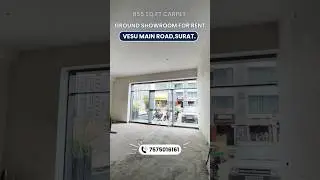 855 SQ.FT - GROUND FLOOR SHOWROOM FOR RENT - VESU MAIN ROAD, SURAT | #adityapropertymanagement