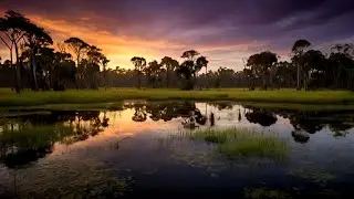 Peaceful Swamp Sounds at Night: Frogs, Crickets & Nature ASMR