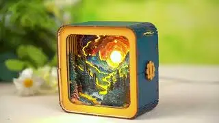 ​Build Your Glowing Forest Escape​​ &mdash; Cutywood 3D Night Light with Golden River & Sunset