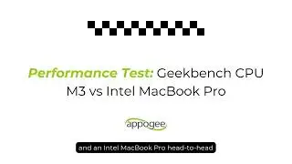 Mac Speed Test: Geekbench CPU Test with M3 MacBook Pro vs Intel MacBook Pro