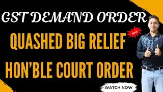 GSt Demand Quashed big Relief ORder 2024 GSTR 1 GSTR 3B Output tax GSTR 2A ITC Claim