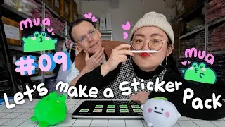 Let&rsquo;s Animate a Frog Sticker Pack 🐸🐸 #09 - Kisses for you ❤️😘✨NEW SERIES