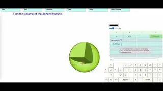 Level 25: Volume of Sphere Fractions Using The Spreadsheet