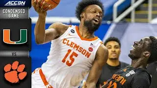 Miami vs. Clemson Condensed Game | 2020-21 ACC Men's Basketball
