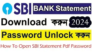 How to open sbi statement pdf password | SBI Bank Statement Pdf Password - Simple Tech Official