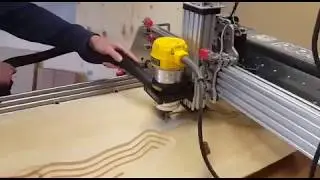 Openbuilds Big OX CNC router cutting lake bed